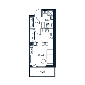 25,2 м², квартира-студия 4 220 888 ₽ - изображение 89