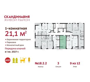 Квартира 21,1 м², студия - изображение 2