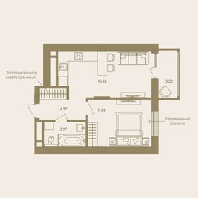 Квартира 40,3 м², 1-комнатная - изображение 1