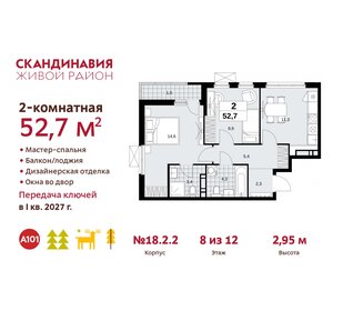 71,7 м², 2-комнатная квартира 17 286 184 ₽ - изображение 28
