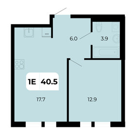 Квартира 40,5 м², 1-комнатная - изображение 1