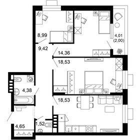 117,5 м², 4-комнатная квартира 11 950 000 ₽ - изображение 120