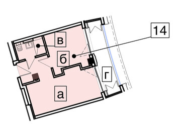 Квартира 37,3 м², 2-комнатные - изображение 1