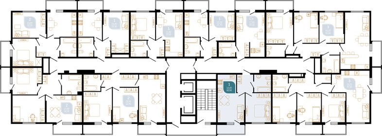 Квартира 41,5 м², 1-комнатная - изображение 2