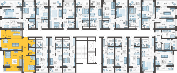 120 м², 3-комнатная квартира 22 000 000 ₽ - изображение 191