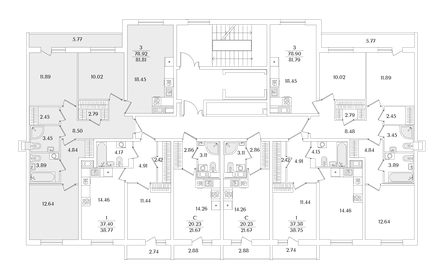 Квартира 81,8 м², 3-комнатная - изображение 2