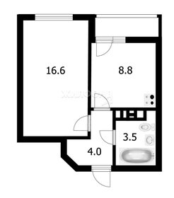 Квартира 32,8 м², 1-комнатная - изображение 1