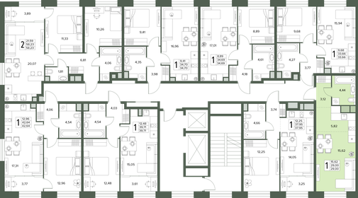 Квартира 29 м², 1-комнатная - изображение 2