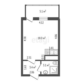 Квартира 24,5 м², студия - изображение 1