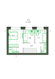 74 м², 4-комнатная квартира 6 961 000 ₽ - изображение 1