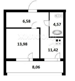 Квартира 36,4 м², 1-комнатная - изображение 1