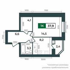 Квартира 37,9 м², 1-комнатная - изображение 3