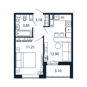 31,6 м², 1-комнатная квартира 4 800 000 ₽ - изображение 168