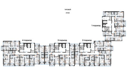 53 м², 2-комнатная квартира 4 700 000 ₽ - изображение 78