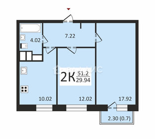 47,8 м², 2-комнатные апартаменты 11 000 000 ₽ - изображение 26