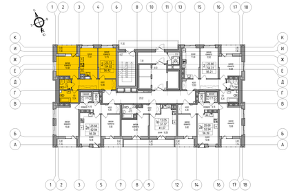 54,5 м², 2-комнатная квартира 10 855 208 ₽ - изображение 27