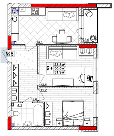 61,6 м², 3-комнатная квартира 5 000 000 ₽ - изображение 85