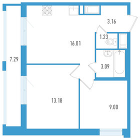 56,1 м², 2-комнатная квартира 7 500 000 ₽ - изображение 58