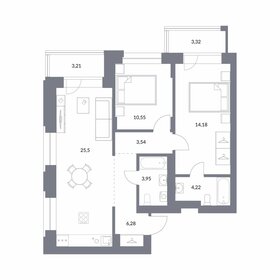 71,4 м², квартира-студия 17 700 000 ₽ - изображение 41