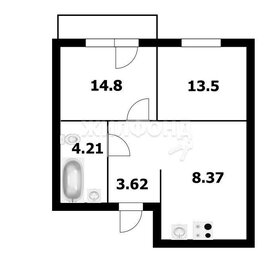 Квартира 48 м², 2-комнатная - изображение 1