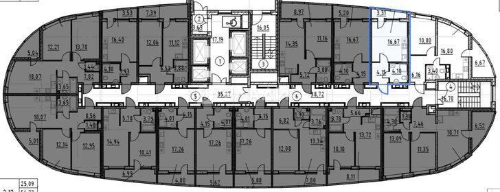 Квартира 24,9 м², студия - изображение 1