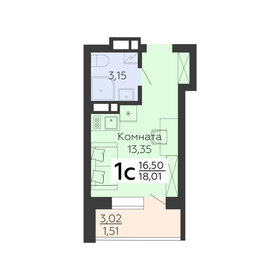 18 м², 1-комнатная квартира 1 800 000 ₽ - изображение 65