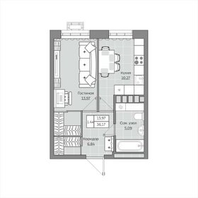 36,2 м², 1-комнатная квартира 6 644 510 ₽ - изображение 24