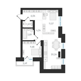 57,3 м², 2-комнатная квартира 9 950 000 ₽ - изображение 65