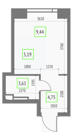 29,6 м², квартира-студия 13 100 000 ₽ - изображение 20