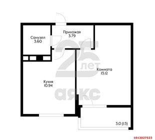 Квартира 35 м², 1-комнатная - изображение 1