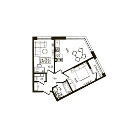 50,5 м², 2-комнатная квартира 5 000 000 ₽ - изображение 55