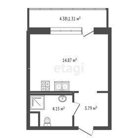 Квартира 24,1 м², студия - изображение 1