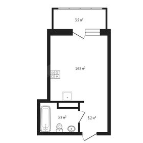 Квартира 26 м², студия - изображение 1