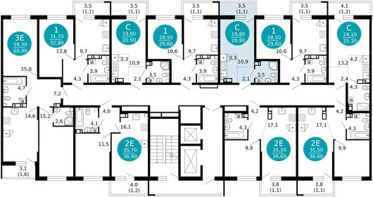 15,5 м², 1-комнатные апартаменты 3 100 000 ₽ - изображение 101