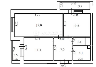 59,7 м², 2-комнатная квартира 4 900 000 ₽ - изображение 78