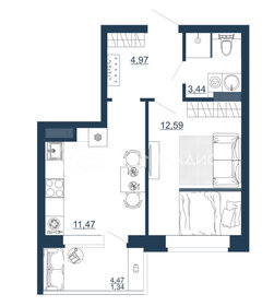 33,8 м², 1-комнатная квартира 4 801 020 ₽ - изображение 37