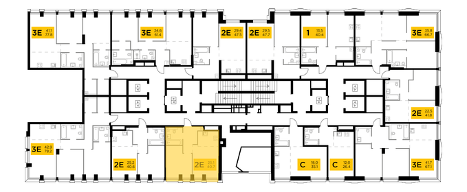 41 м², 2-комнатная квартира 18 700 000 ₽ - изображение 86