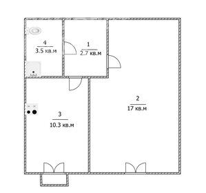 37,6 м², 1-комнатная квартира 3 720 000 ₽ - изображение 28