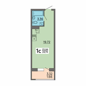 24,5 м², 1-комнатная квартира 2 422 530 ₽ - изображение 9