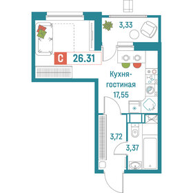 24,8 м², квартира-студия 5 000 000 ₽ - изображение 7