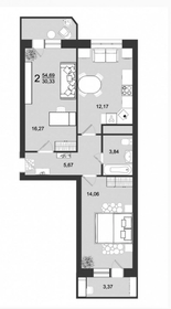 59,1 м², 2-комнатная квартира 7 712 000 ₽ - изображение 36