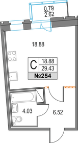 37,1 м², 2-комнатная квартира 23 336 088 ₽ - изображение 58