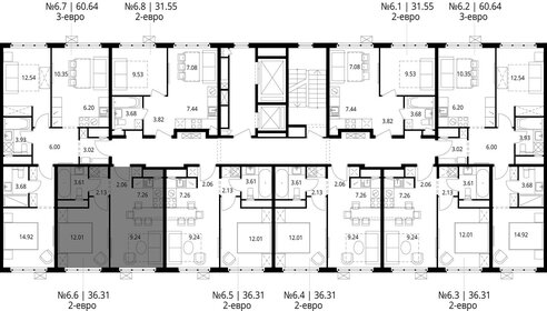 34,5 м², 1-комнатная квартира 6 300 000 ₽ - изображение 85