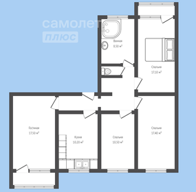 Квартира 92,9 м², 4-комнатная - изображение 5