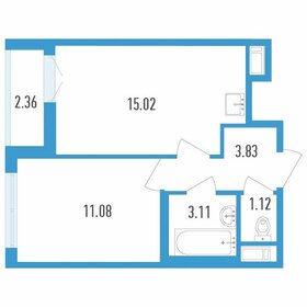 35,3 м², 1-комнатная квартира 5 477 700 ₽ - изображение 43