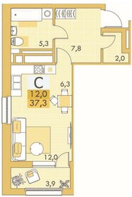 22,3 м², квартира-студия 4 850 000 ₽ - изображение 142