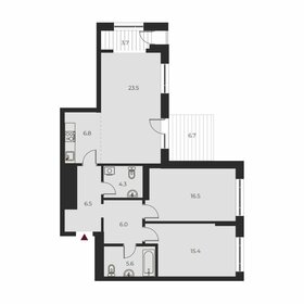 Квартира 95 м², 3-комнатная - изображение 1