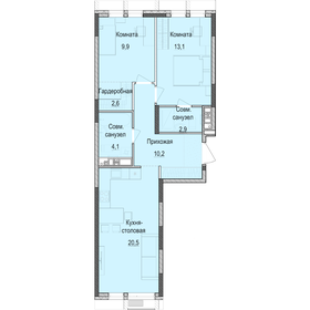 63,1 м², 2-комнатная квартира 9 027 000 ₽ - изображение 22