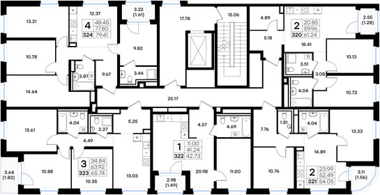 Квартира 79,4 м², 4-комнатная - изображение 2