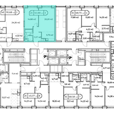 Квартира 51 м², 1-комнатная - изображение 3